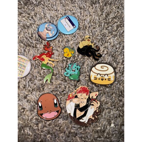 Collection of Anime Cartoon and Character-themed Enamel Pins Lot - Picture 2 of 3